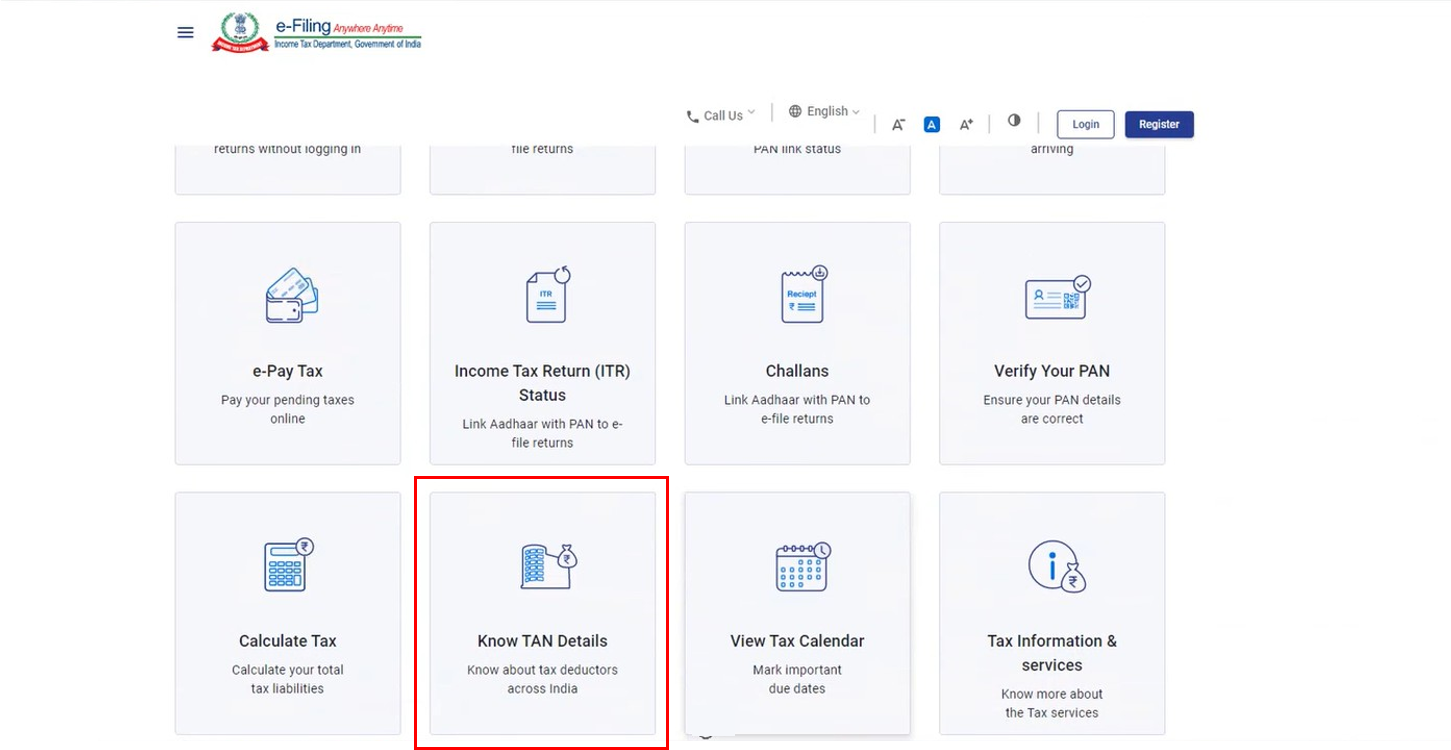 Know TAN Details User Manual | Income Tax Department